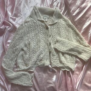 Jessica Simpson Cream Knit Cardigan